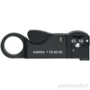 KNIPEX 16 60 05 SB Outil à dénuder pour câbles coaxiaux 105 mm B000XUMY1A